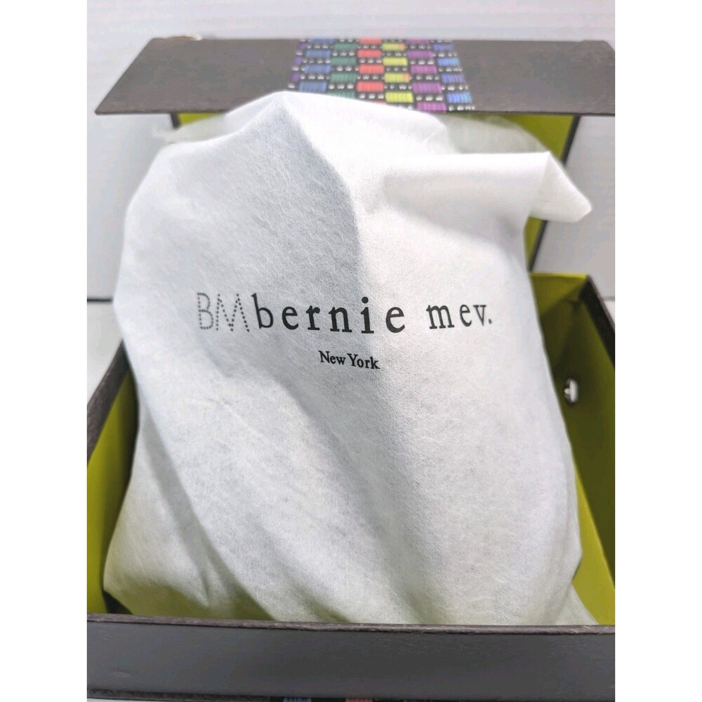 NIB Bernie Mev Maile Elastic Woven Wedge Bootie Womens Size 9 Pewter Silver - Picture 11 of 12